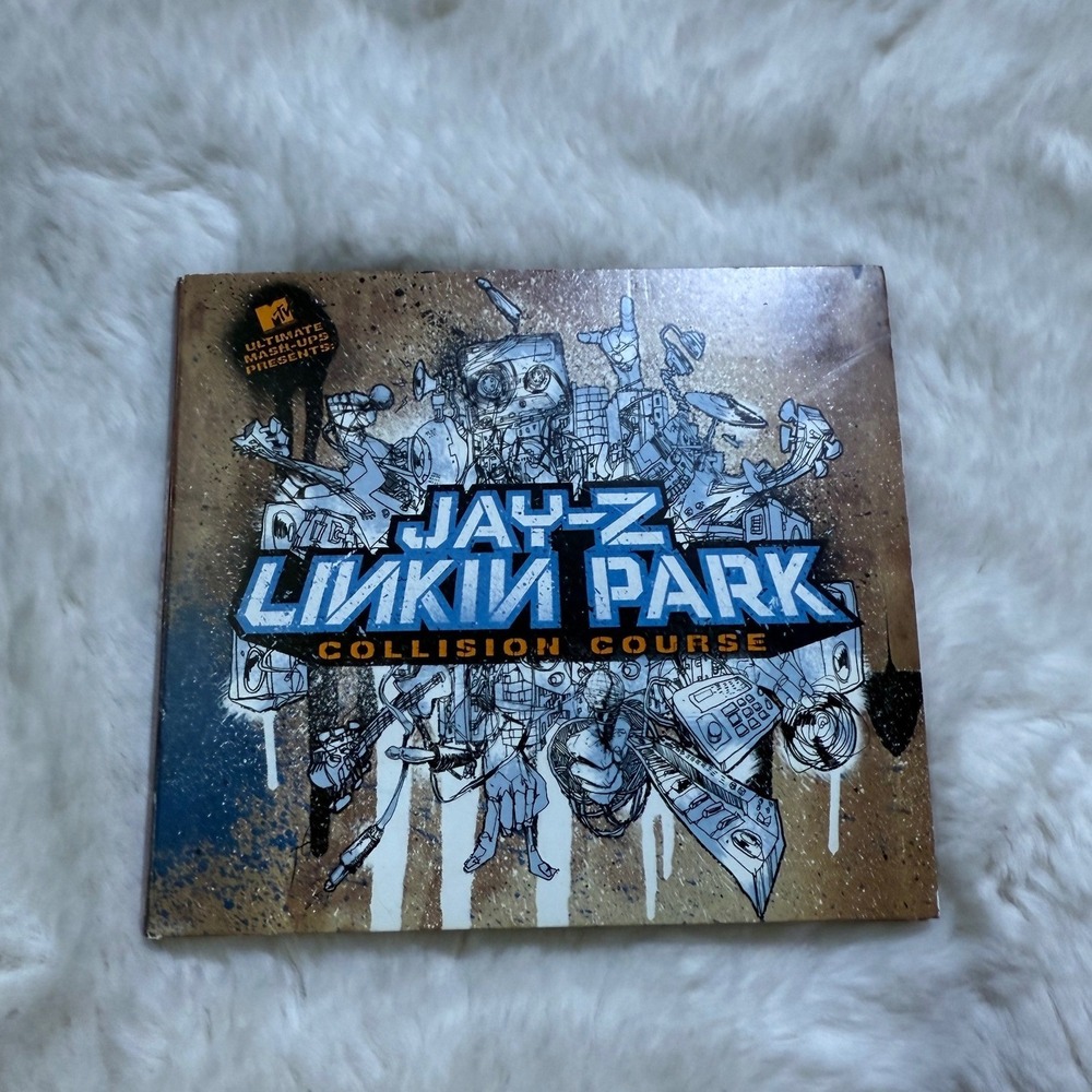 Jay-Z Linkin Park Collision Course CD DVD Set Blue Brown 2004 MTV Mashup Album